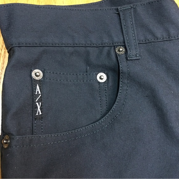 Armani Exchange women’s Black Cotton/Polyester Blend Flat Front Pant. Sz… - Picture 3 of 8